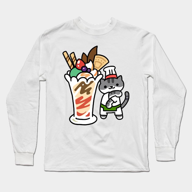 Guy Furry (Neko Atsume) Long Sleeve T-Shirt by kitk-t